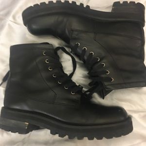 dkny combat boots